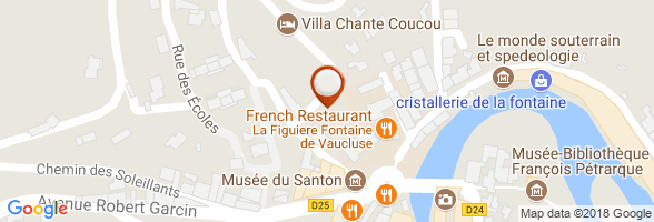 horaires Restaurant FONTAINE DE VAUCLUSE