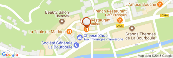 horaires Restaurant LA BOURBOULE